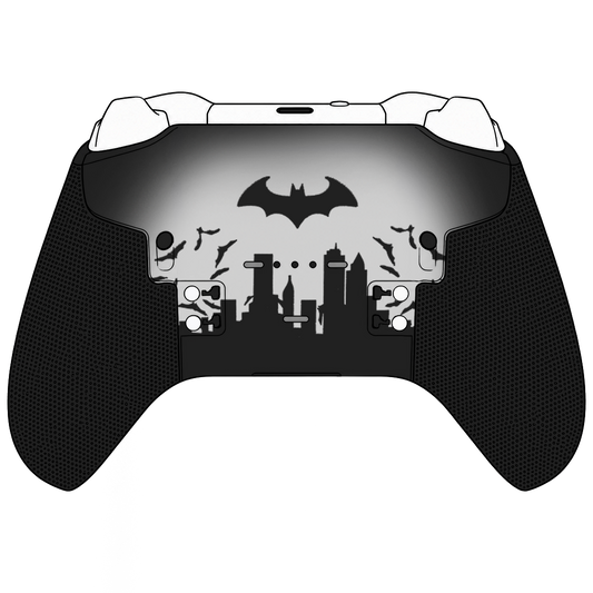 Custom Airbrush Painted Controller Microsoft Xbox Series X XSX One - Elite - Arkham Knight Dark Superhero Bat Man