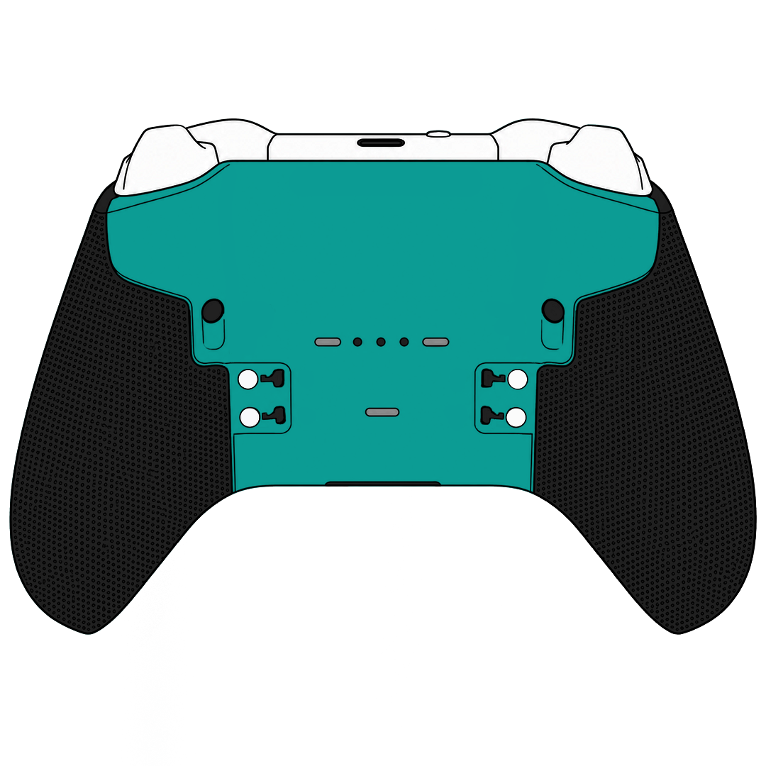 Custom Airbrush Controller Microsoft Xbox Series X - Xbox One S - Elite - Baja Blast Mountain Dew Taco Bell Teal Red Yellow Wave