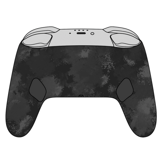 Custom Airbrush Painted Controller Nintendo Switch 2 Two - horror-themed video game controller with distressed white, red, black, and gray graphics, featuring bold red lettering and a weathered zombie survival-horror aesthetic.