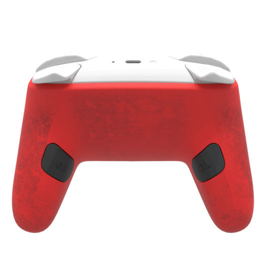 Custom Airbrush Painted Controller Nintendo Switch 2 Two - horror-themed video game controller with distressed white, red, black, and gray graphics, featuring bold red lettering and a weathered zombie survival-horror aesthetic.
