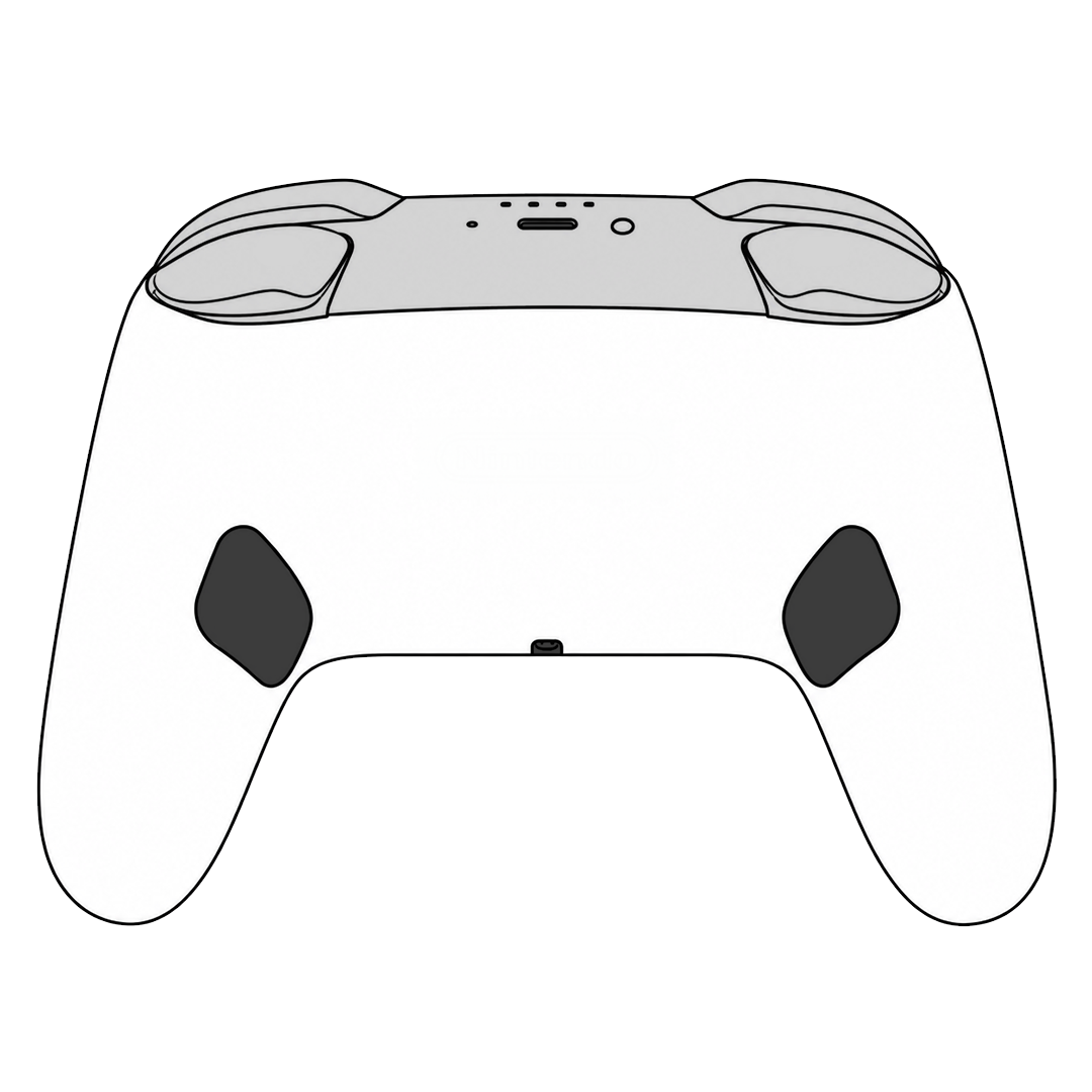 Custom Airbrush Painted Controller Nintendo Switch 2 Two - Cotton Candy Style Fluffy Clouds Pastel