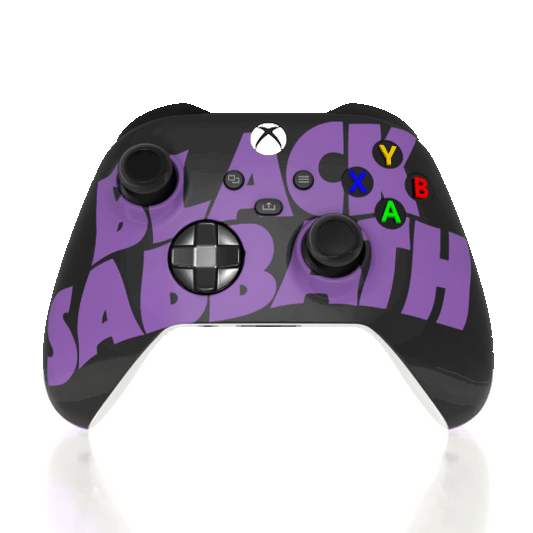 Custom Airbrush Controller Microsoft Xbox Series X - Xbox One S - Black Sabbath Ozzy Osborn Master Reality