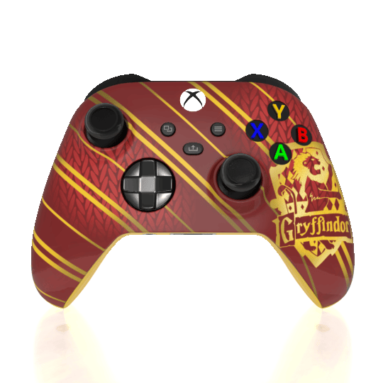 Custom Airbrush Controller Microsoft Xbox Series X - Xbox One S - Harry Potter House Gryffindor