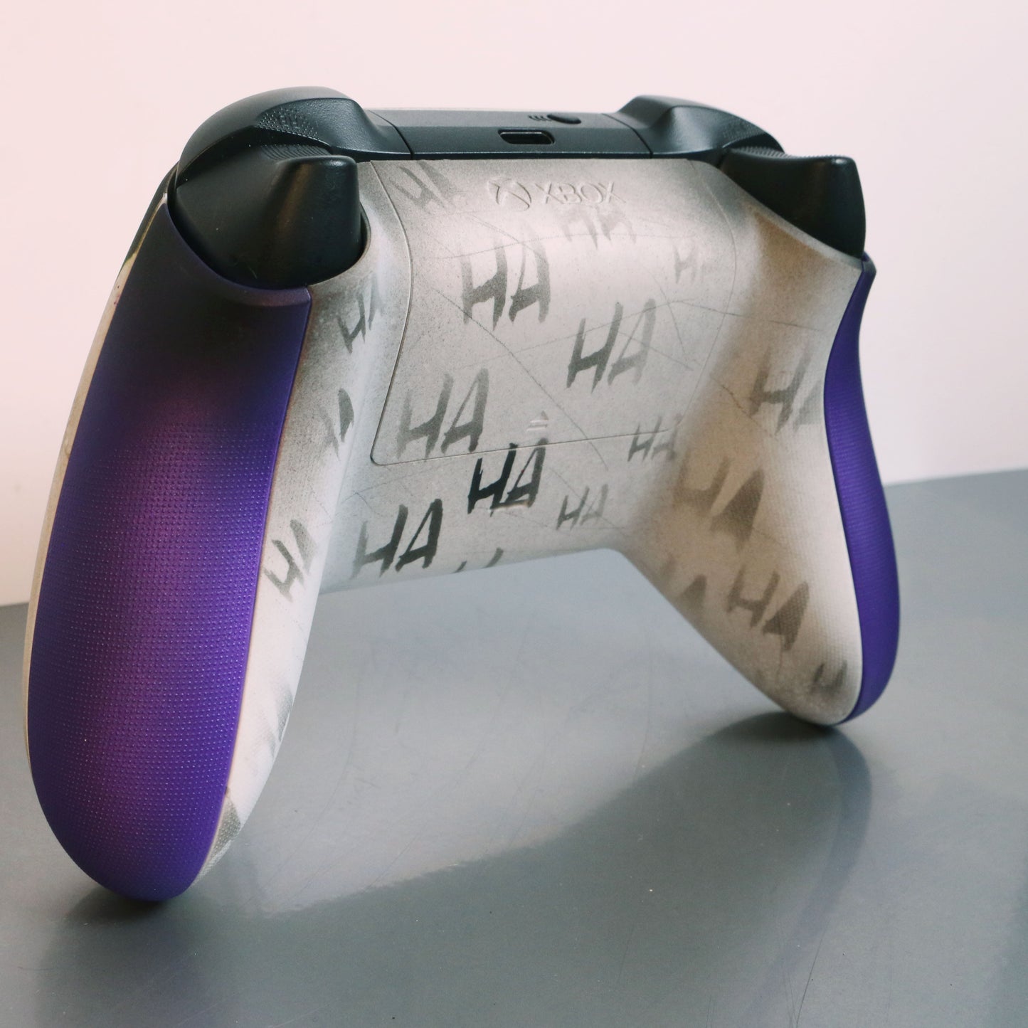 Custom Airbrush Controller Microsoft Xbox Series X - Xbox One S - Why So Serious Joker Drip Bat Man