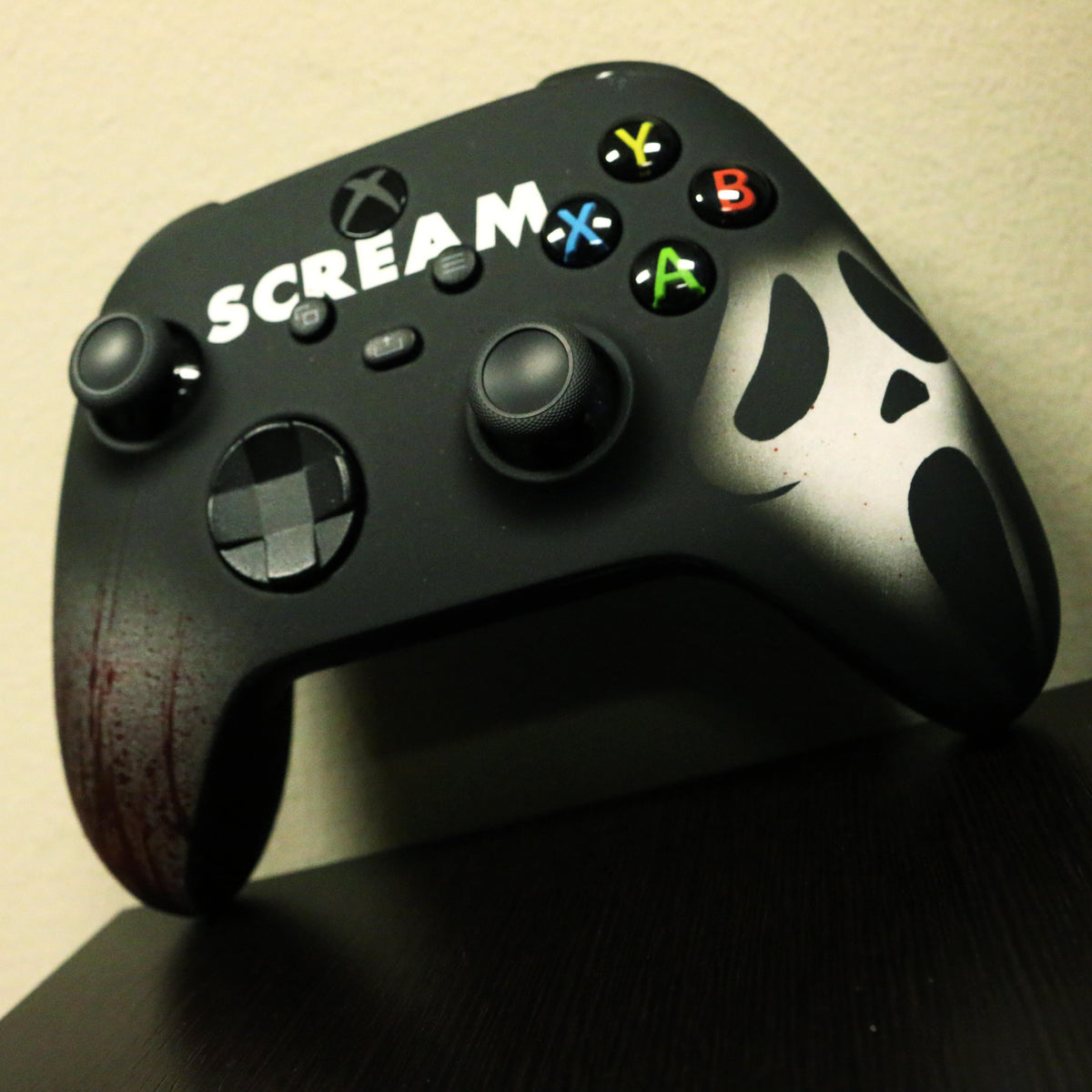 Custom Airbrush Painted Microsoft Xbox Series X XBX - Scream Ghost Face Stab Dead By Daylight