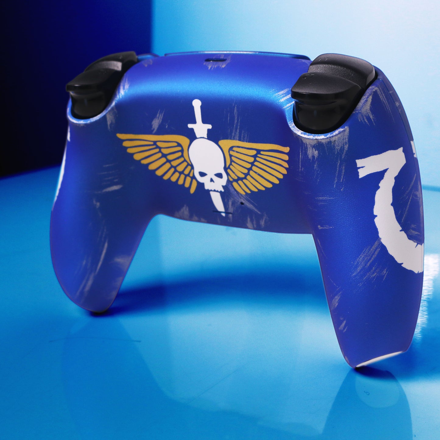 Custom Airbrush Painted Sony PlayStation 5 PS5 - Warhammer Sci-fi Space Marines Meka Fantasy Table Top Legion Video Game 40k