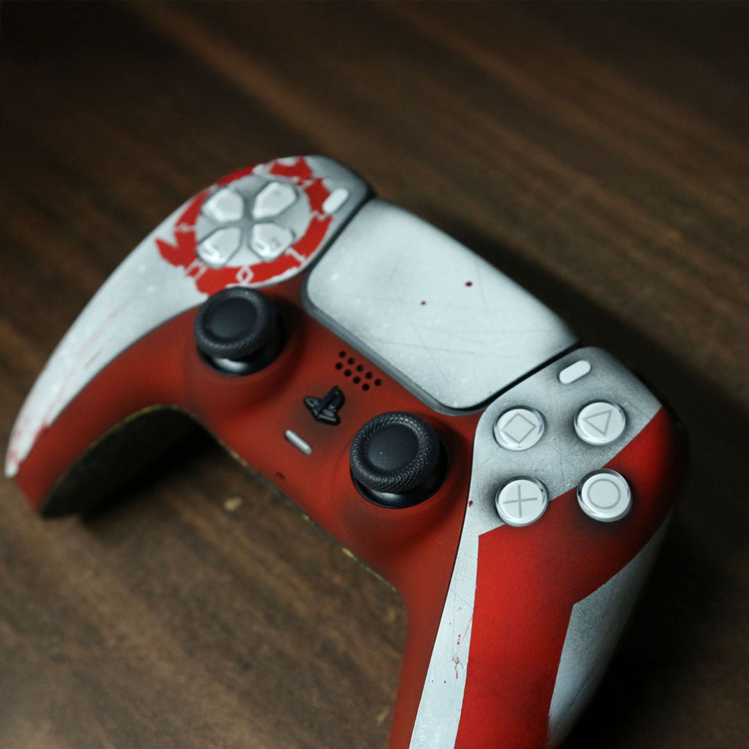 Custom Airbrushed Controller Sony Playstation 5 PS5 - God of War Omega Kratos