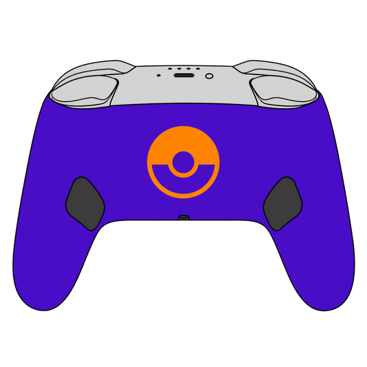 Custom Airbrush Painted Controller Nintendo Switch 2 Two - SSBU Smash Bros Anime Pokemon Pocket Monster Cat Fire Type