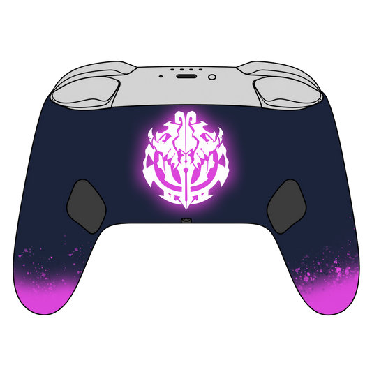 Custom Airbrush Painted Controller Nintendo Switch 2 Two - Anime Overlord Eins King of Darkness