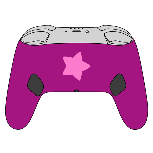 Custom Airbrush Painted Controller Nintendo Switch 2 Two - SSBU Smash Bros Anime Kirby Pink Cute Kawaii