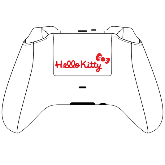 Custom Airbrushed Controller Microsoft Xbox Series X - Xbox One S - Hello Kitty Cute Anime