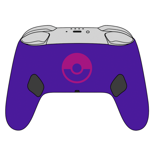 Custom Airbrush Painted Controller Nintendo Switch 2 Two - SSBU Smash Bros anime Pocket Monsters Pokemon Psychic RPG Mewtwo