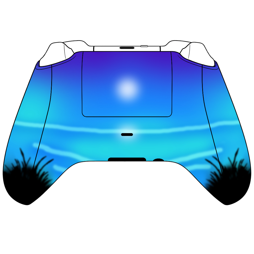 Custom Controller Microsoft Xbox Series X - Xbox One S - Moonlight Oasis Tropical Beach Ocean