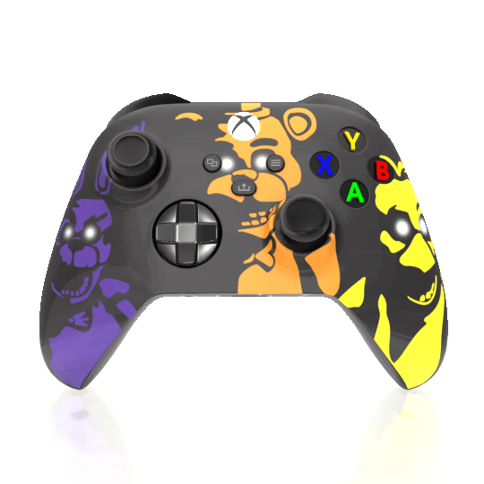 Custom Controller Microsoft Xbox Series X - Xbox One S - FNAF Five Nights Freddie Springtrap Bonnie Foxy Markiplier