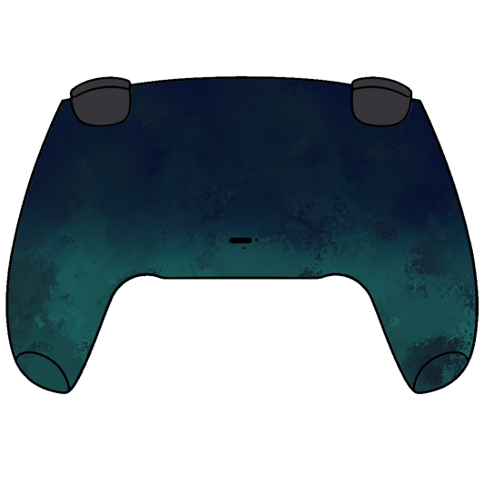 Custom Airbrush Painted Sony PlayStation 5 PS5 - Baulders Gate Three Underdark Tyrant Teal Green BG3 D&D DnD Dungeons Dragons