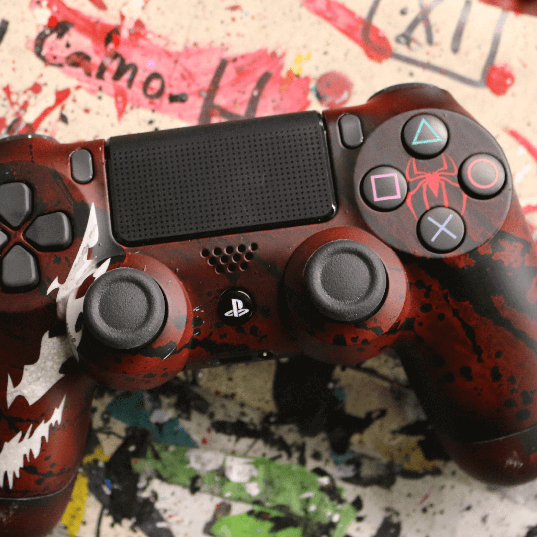 Custom Controller Sony Playstation 4 PS4 - Maximum Carnage Spiderman