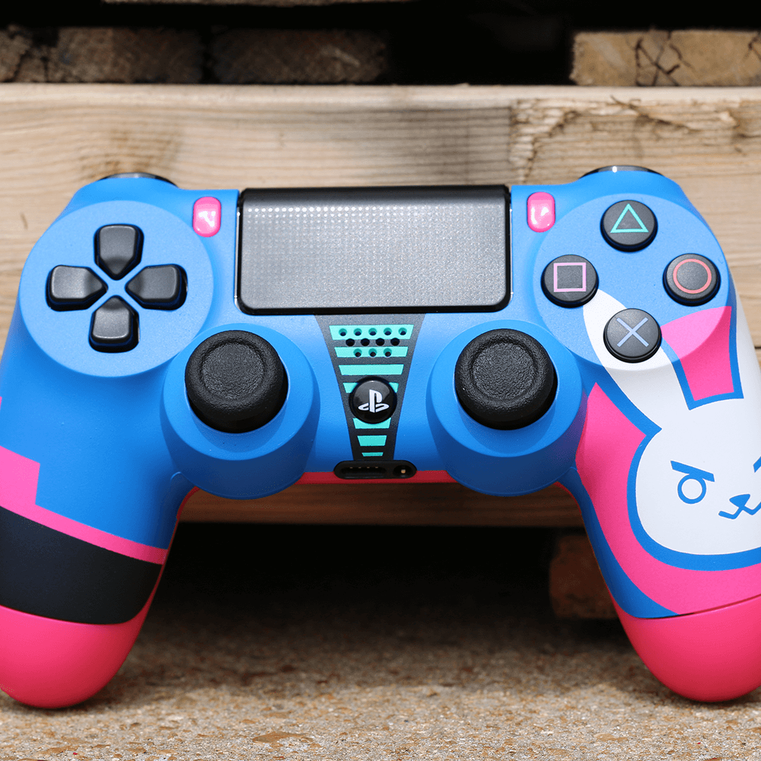 Custom Controller Sony Playstation 4 PS4 - D.VA Overwatch Nerf This Bunny FPS First Person Shooter
