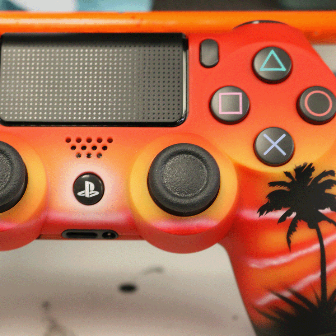 Custom Controller Sony Playystation 4 PS4 - Tequila Sunrise Sunset Palm Trees Tropical Beach Life
