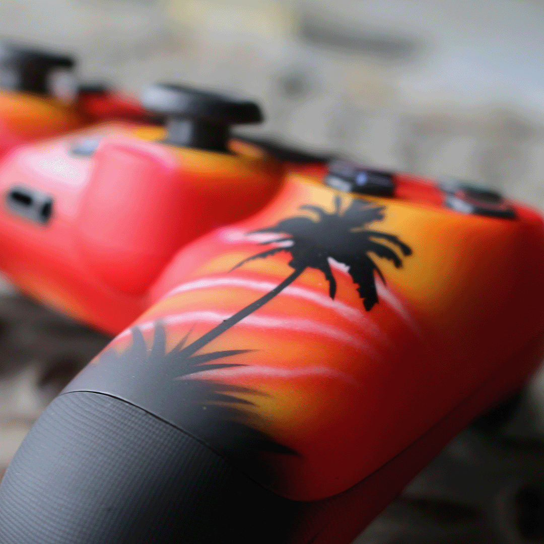 Tequila Sunrise – PS4 – Custom Controller | Controller Chaos
