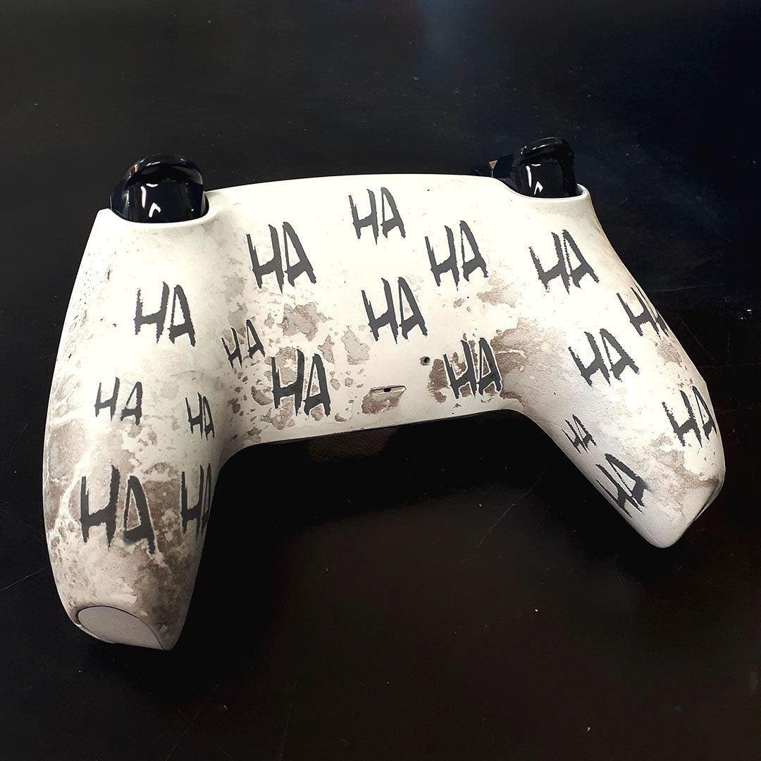 Custom Airbrush Controller Sony Playstation 5 PS5 - Why So Serious Joker Drip Bat Man 