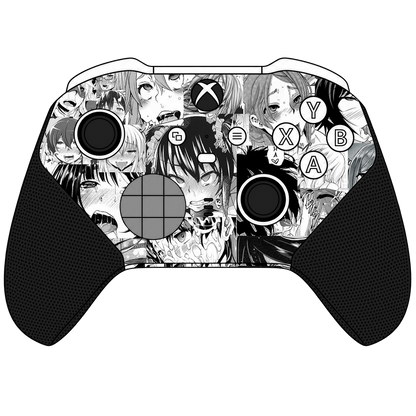 Custom Airbrush Controller Microsoft Xbox Series X - Xbox One S - Elite -
 AHEGAO Anime Spicy Manga