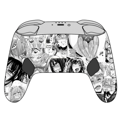 Custom Airbrush Painted Controller Nintendo Switch 2 Two - AHEGAO Anime Spicy Manga
