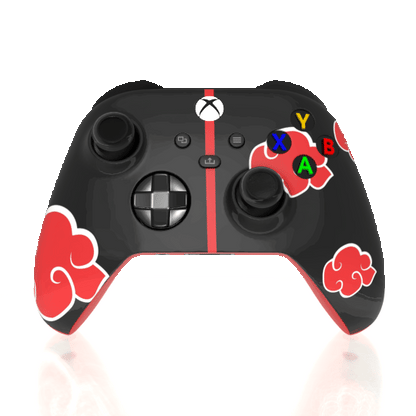 Custom Airbrush Controller Microsoft Xbox Series X - Xbox One S - Shinobi Dawn Anime Akatsuki Villains Ninja
