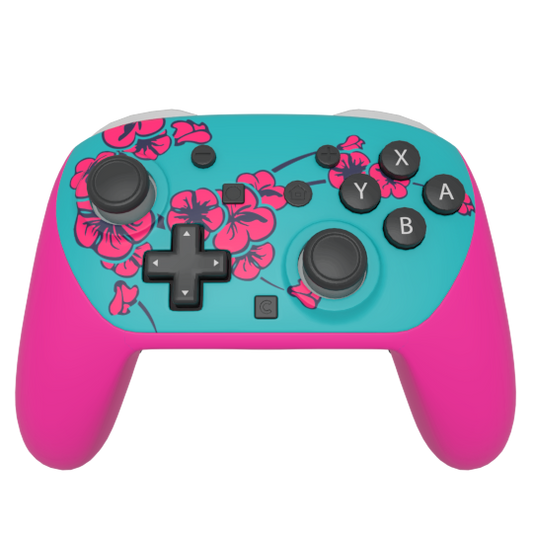 Custom Airbrush Painted Controller Nintendo Switch 2 Two - Green Tea Sad Boy Boi Cherry Blossom Pink Teal Can 99 Cents 