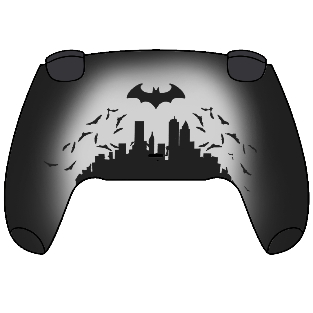 Custom Airbrush Painted Sony PlayStation 5 PS5 - Arkham Knight Dark Superhero Bat Man