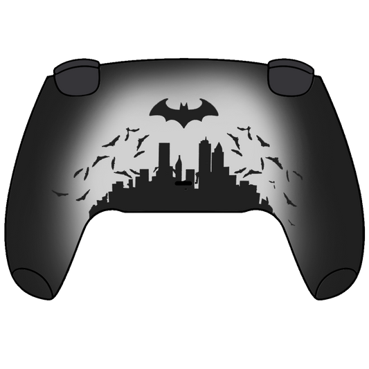 Custom Airbrush Painted Sony PlayStation 5 PS5 - Arkham Knight Dark Superhero Bat Man