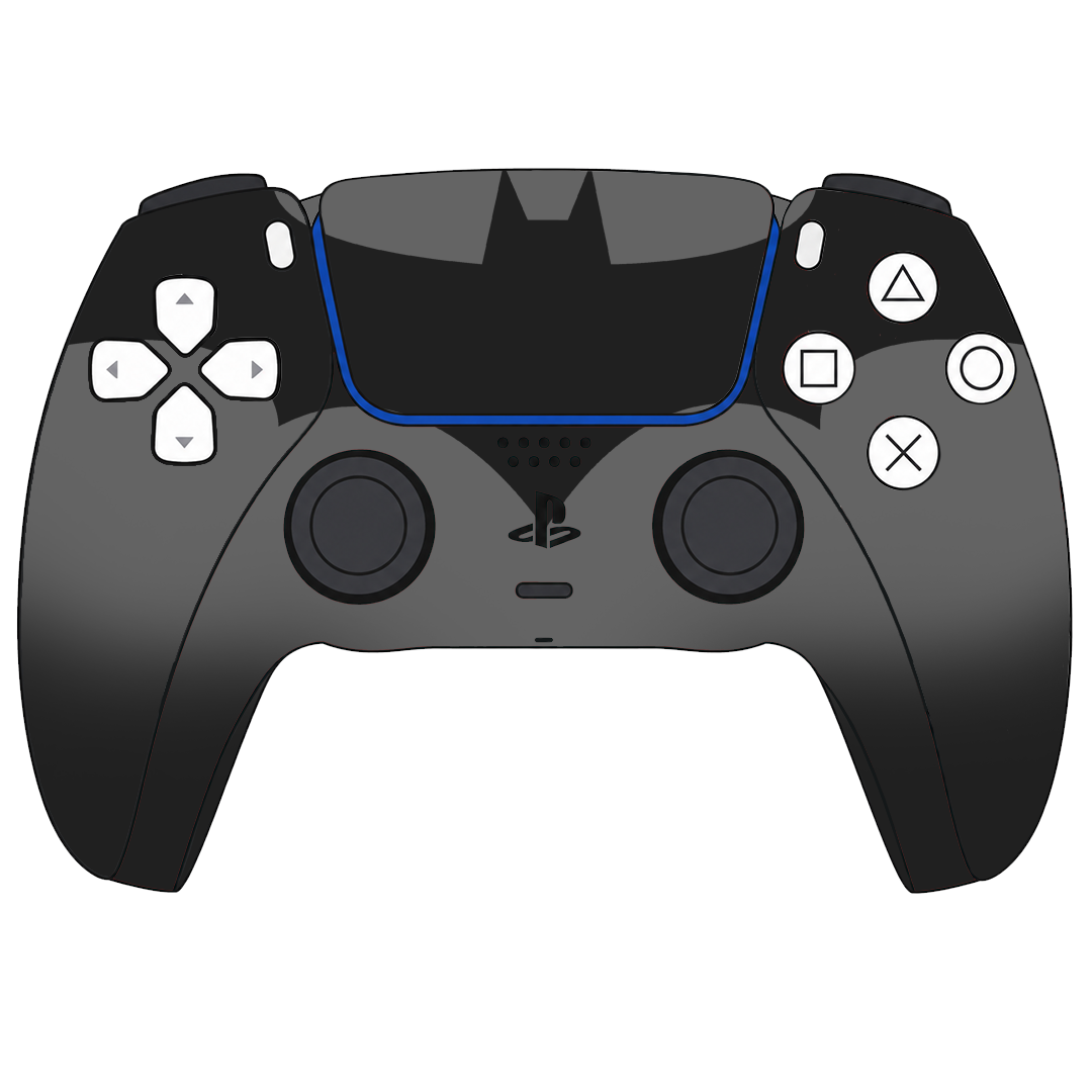 Custom Airbrush Painted Sony PlayStation 5 PS5 - Arkham Knight Dark Superhero Bat Man