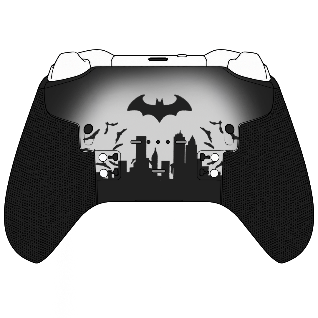 Custom Airbrush Painted Controller Microsoft Xbox Series X  XSX One - Elite - Arkham Knight Dark Superhero Bat Man