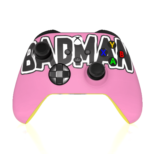 Custom Airbrush Controller Microsoft Xbox Series X - Xbox One S - Pink Yellow Bad Man Vegeta DBZ