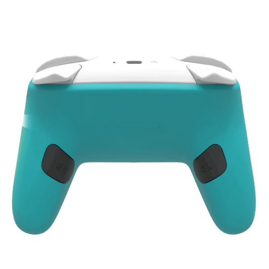 Custom Airbrush Painted Controller Nintendo Switch 2 Two - Baja Blast Mountain Dew Taco Bell Teal Red Yellow Wave