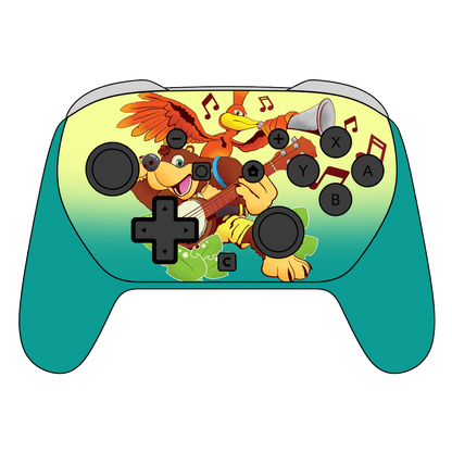 Custom Airbrush Painted Controller Nintendo Switch 2 Two - SSBU Smash Bros Banjo 64 Video Games