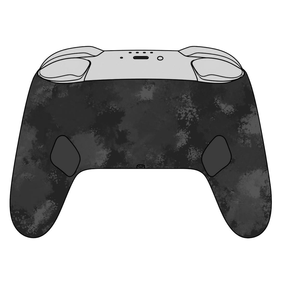 Custom Airbrush Painted Controller Nintendo Switch 2 Two - horror-themed video game controller with distressed white, red, black, and gray graphics, featuring bold red lettering and a weathered zombie survival-horror aesthetic.