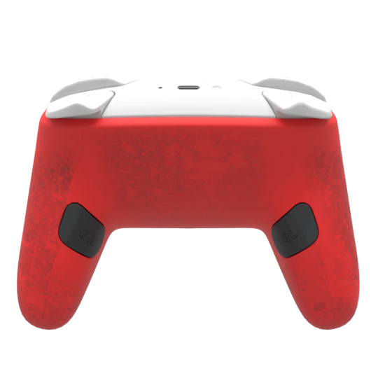 Custom Airbrush Painted Controller Nintendo Switch 2 Two - horror-themed video game controller with distressed white, red, black, and gray graphics, featuring bold red lettering and a weathered zombie survival-horror aesthetic.
