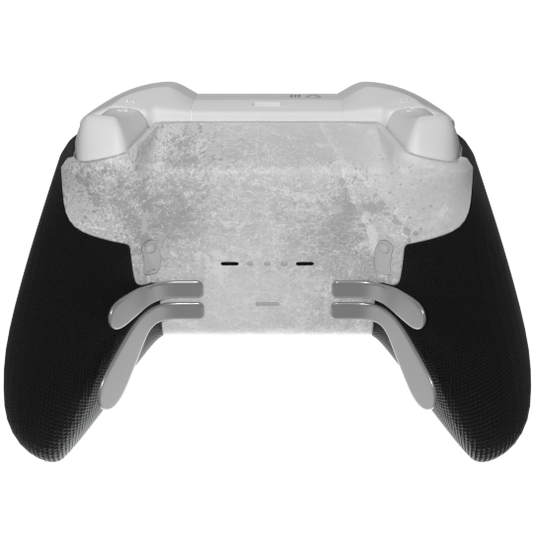 Custom Airbrush Controller Microsoft Xbox Series X - Xbox One S - Elite -
horror-themed video game controller with distressed white, red, black, and gray graphics, featuring bold red lettering and a weathered zombie survival-horror aesthetic.