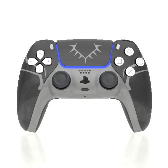Custom Controller Sony Playstation 5 PS5 - Black Panther Wakanda Forever Superhero
