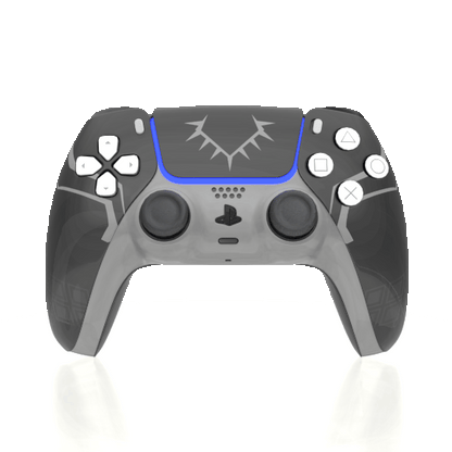 Custom Controller Sony Playstation 5 PS5 - Black Panther Wakanda Forever Superhero