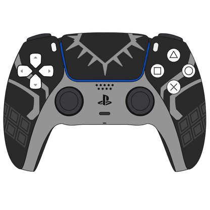 Custom Controller Sony Playstation 5 PS5 - Black Panther Wakanda Forever Superhero