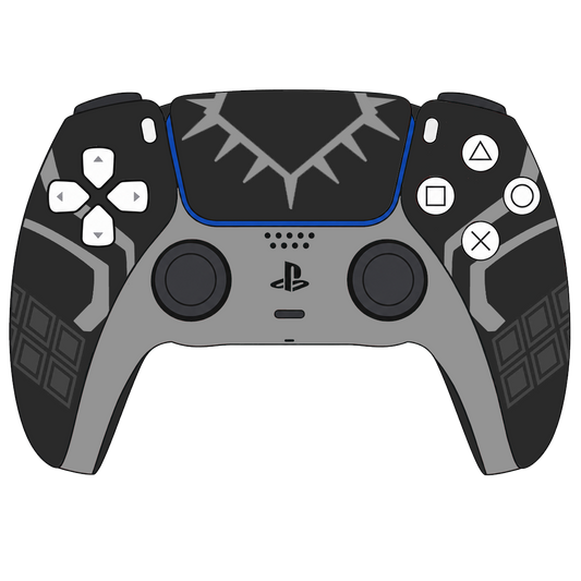 Custom Controller Sony Playstation 5 PS5 - Black Panther Wakanda Forever Superhero