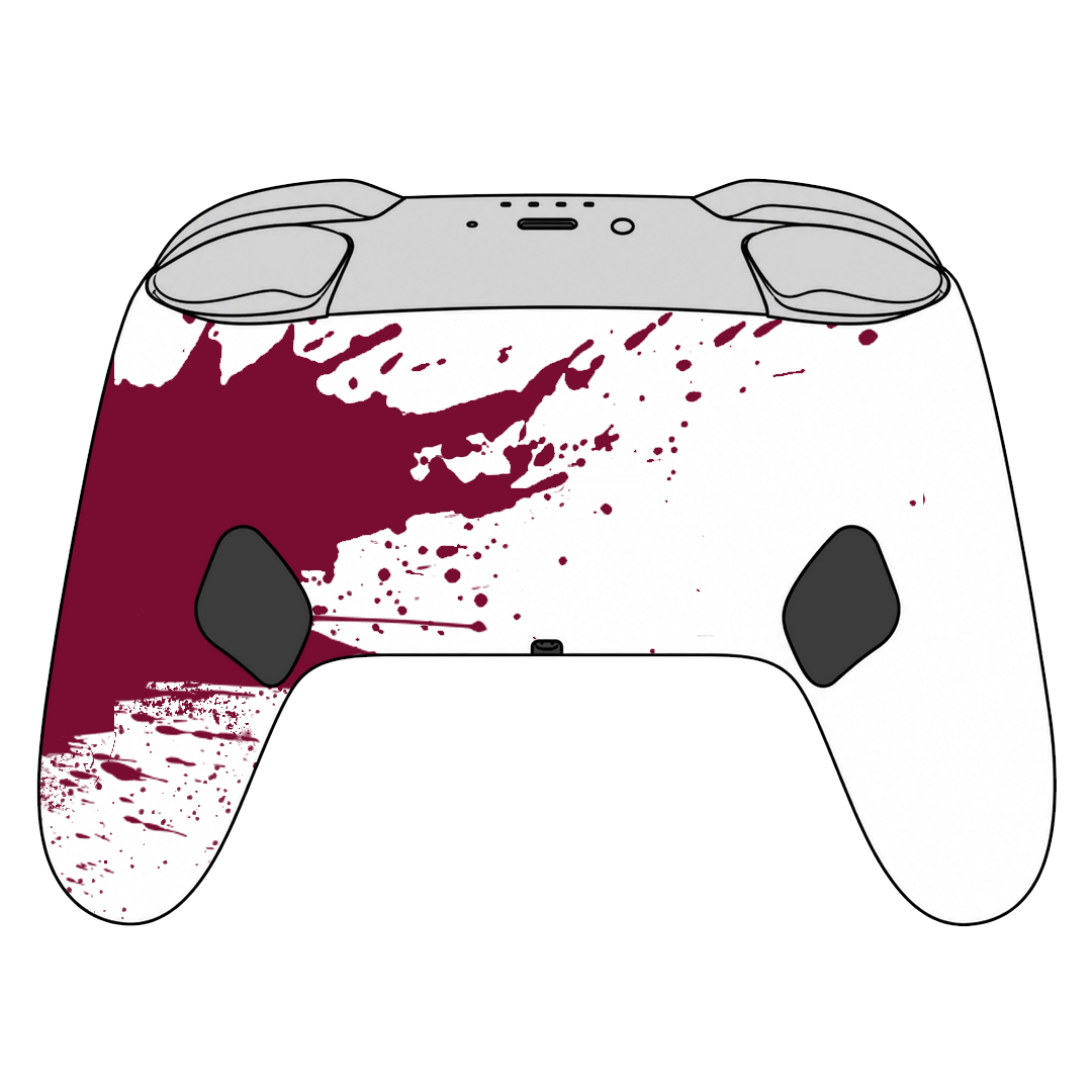 Custom Airbrush Painted Controller Nintendo Switch 2 Two - Blood Splatter Gore Red White Horror Killer