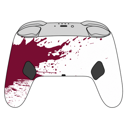 Custom Airbrush Painted Controller Nintendo Switch 2 Two - Blood Splatter Gore Red White Horror Killer