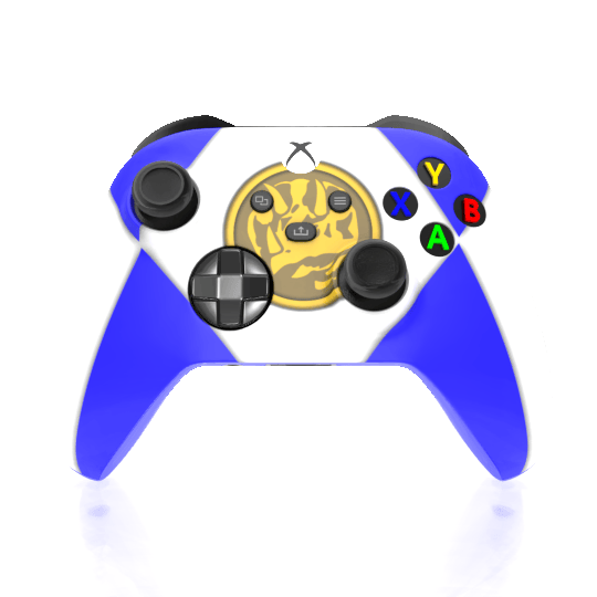 Custom Airbrushed Controller Microsoft Xbox Series X - Xbox One S - Power Rangers Morphin Time Blue