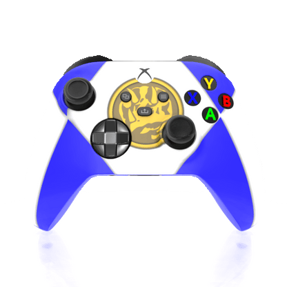 Custom Airbrushed Controller Microsoft Xbox Series X - Xbox One S - Power Rangers Morphin Time Blue