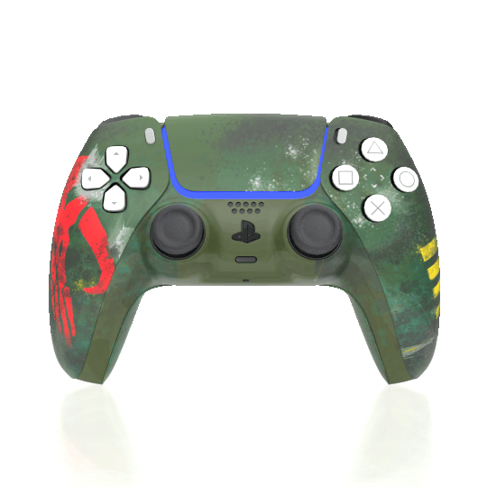 Custom Airbrush Painted Controller Sony PlayStation 5 PS5 - Bounty Hunter Boba Fett 