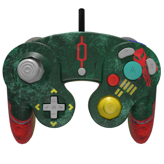 Custom Controller Nintendo Gamecube - Bounty Hunter Boba Fett