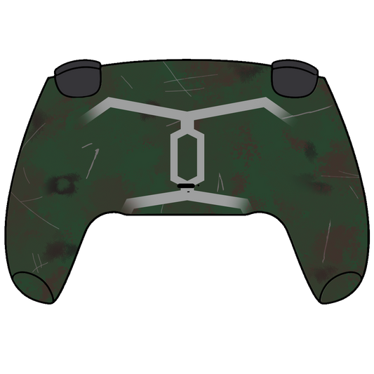 Custom Airbrush Painted Controller Sony PlayStation 5 PS5 - Bounty Hunter Boba Fett 