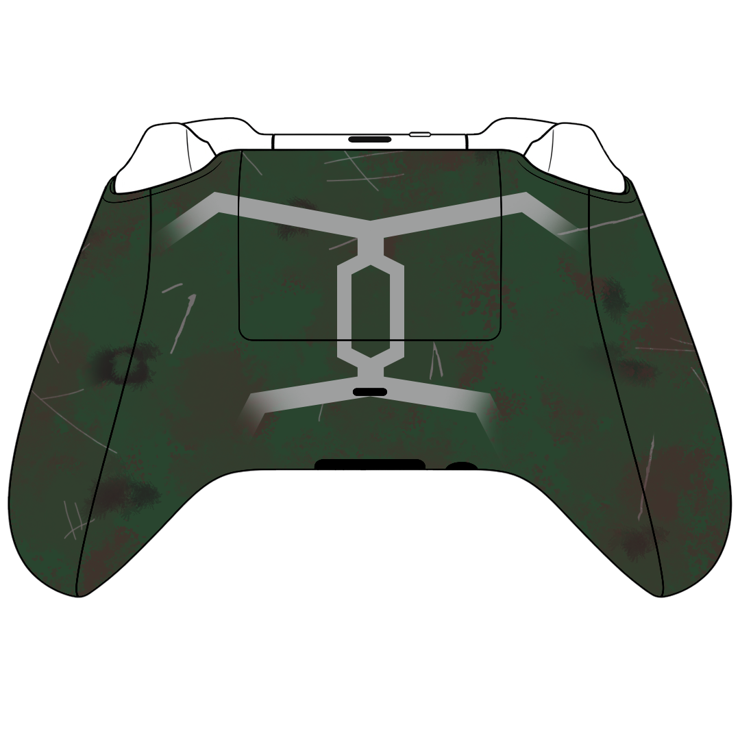 Custom Airbrush Controller Microsoft Xbox Series X - Xbox One S - Bounty Hunter Boba Fett 